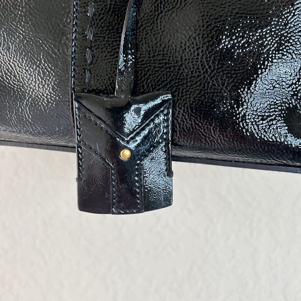 YSL Black Patent Leather Muse Bag - Picture 5 of 8